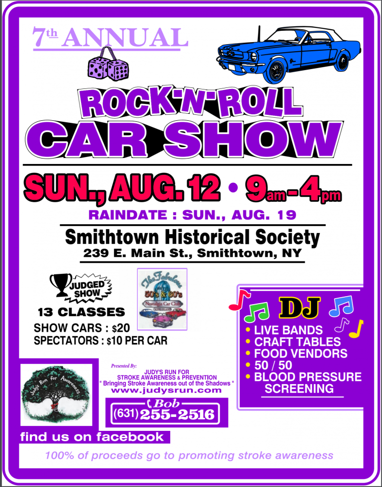 Rock NRoll Car Show Smithtown Historical Society