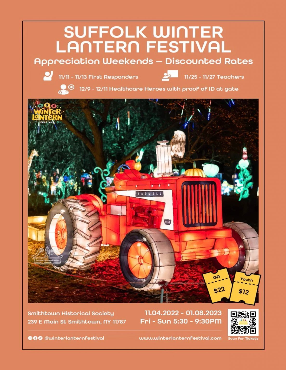 Suffolk Winter Lantern Festival Smithtown Historical Society