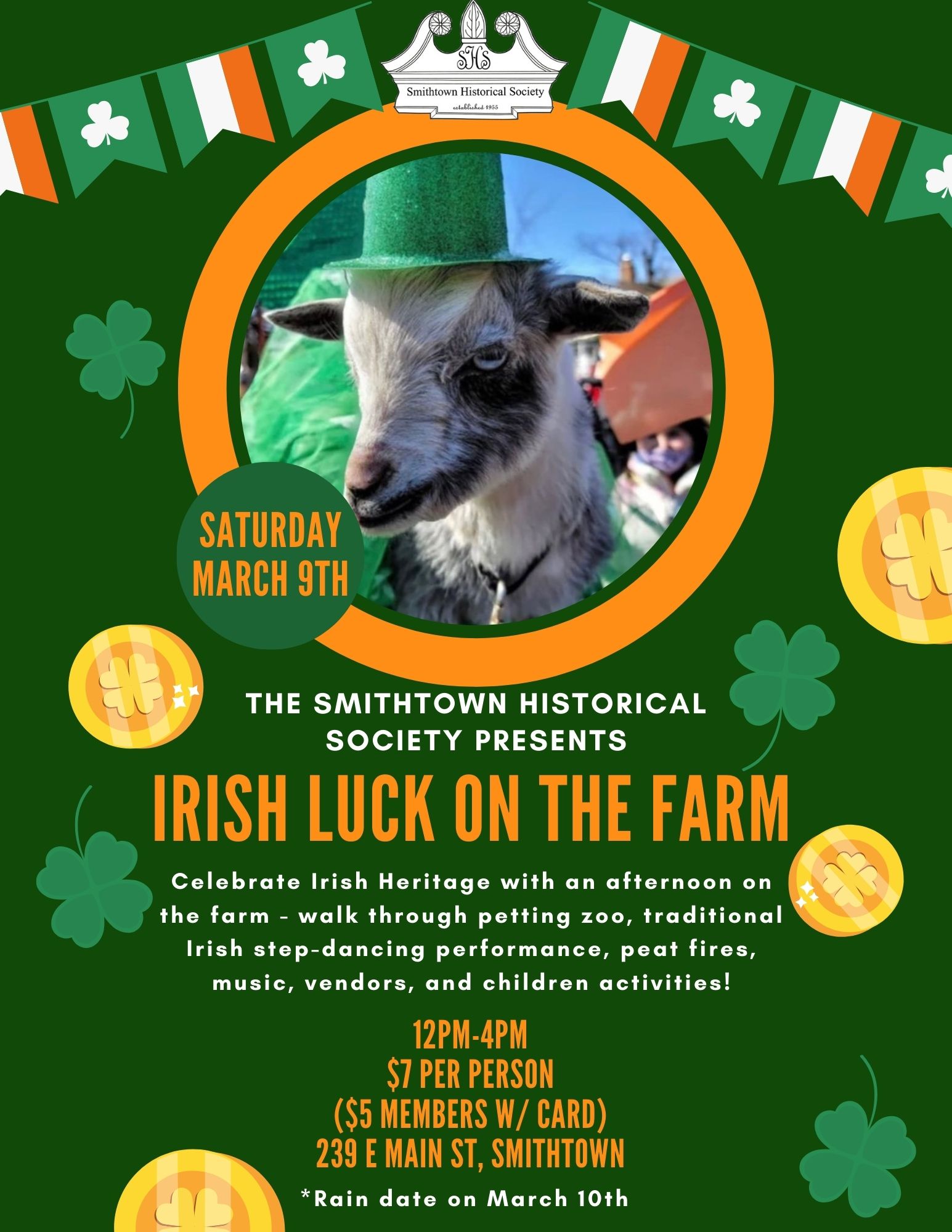 Irish Luck on the Farm 2024 Smithtown Historical Society